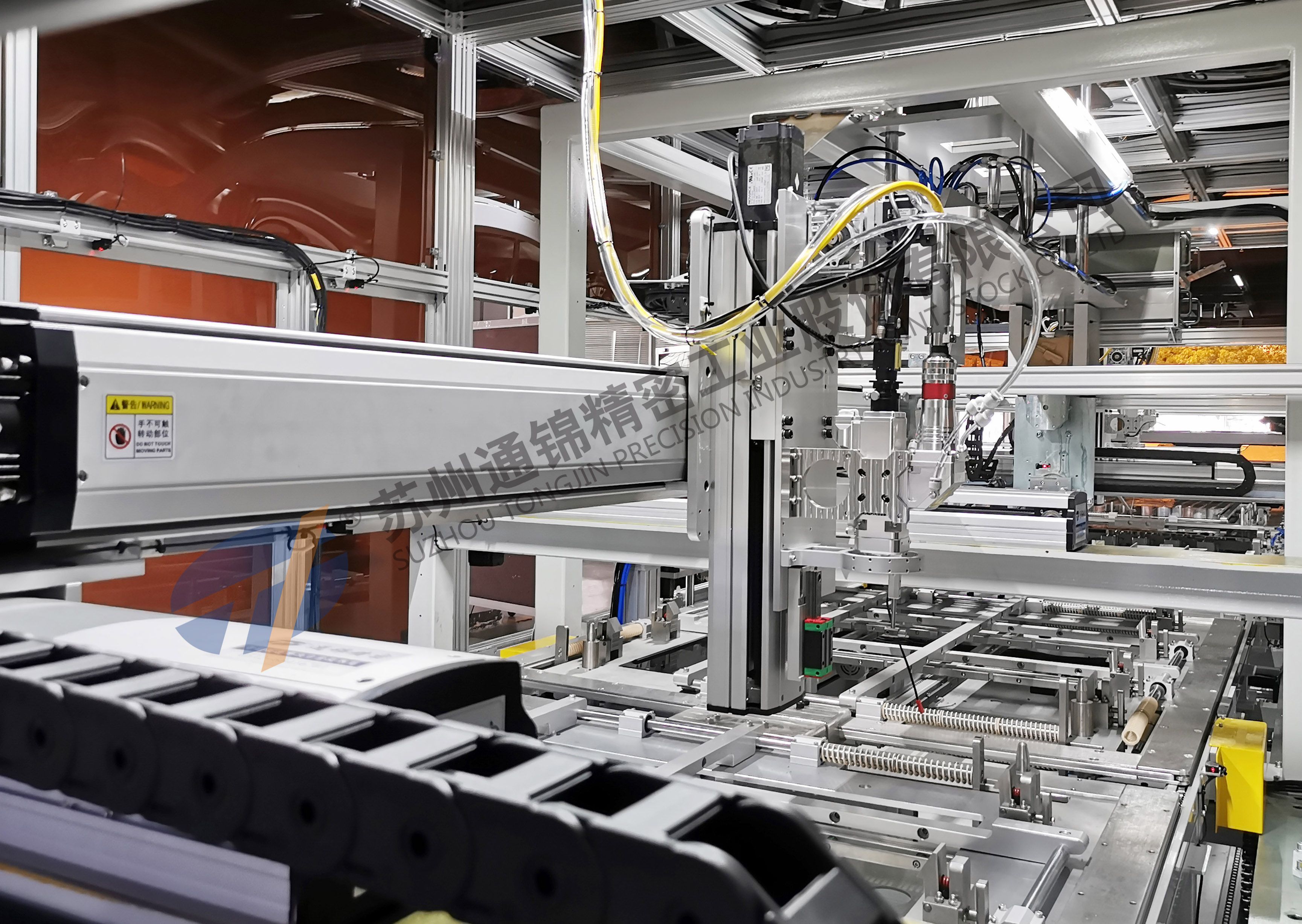 電容激光錫絲焊接生產線